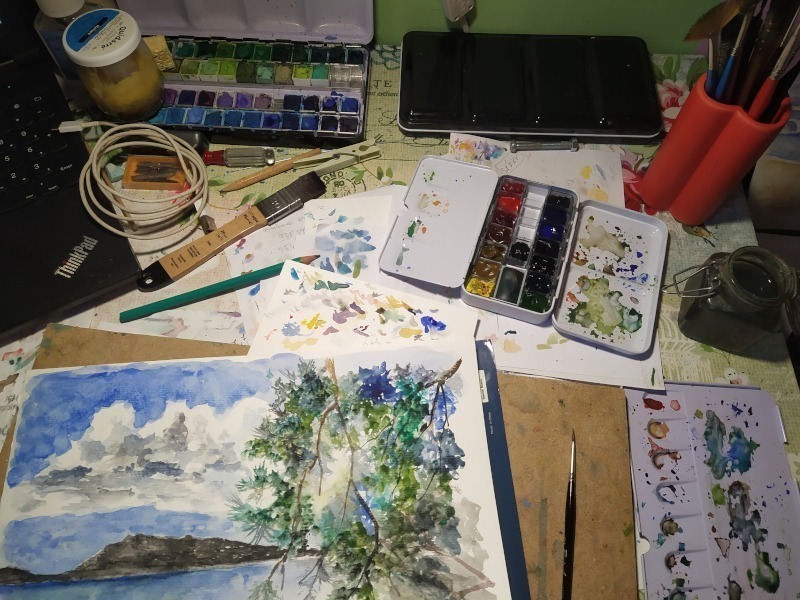 travail Les Aquarelles de Laurent,